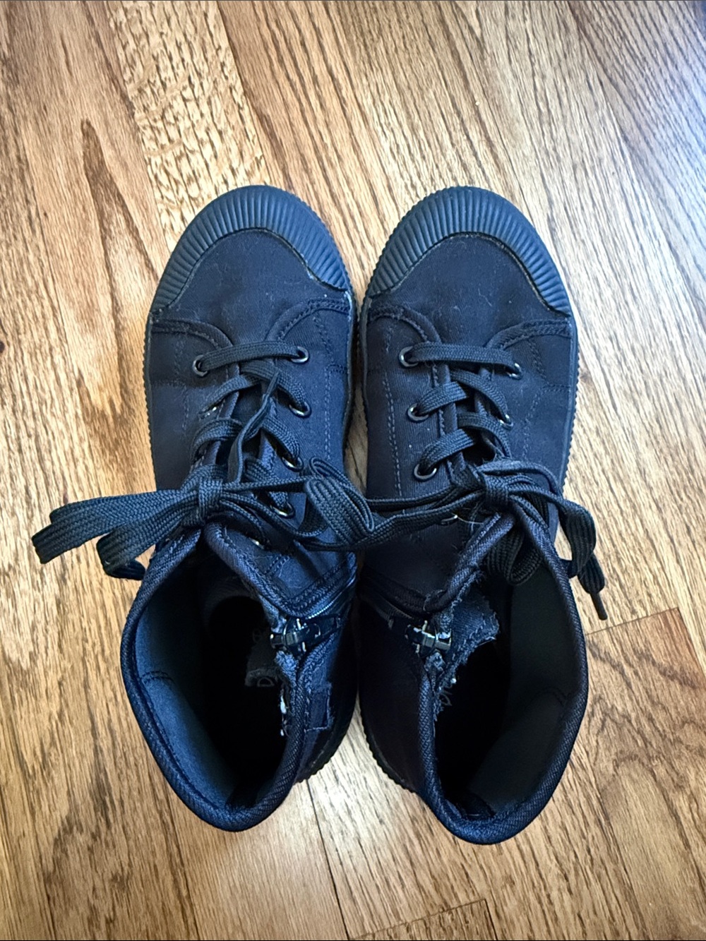Dream Pairs Black Kids High-Top Lace-Up Sneakers